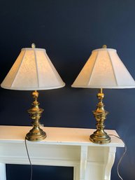 Pair Of Brass Stiffel Lamps