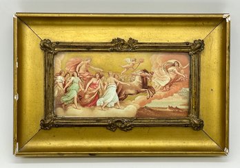 Small Vintage Religious Scene In Frame