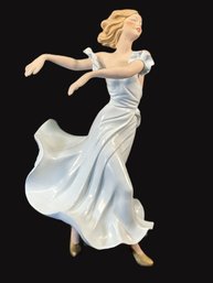 Lovely 11.5' Dancing Lady Figurine