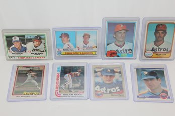 8 Nolan Ryan Cards- 1978-1984 -topps - Fleer