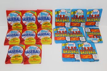 8 Topps Wax Packs 1988 - 8 Fleer Wax Packs 1990