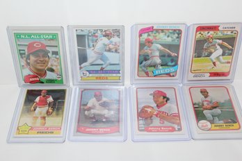 8 Card Johnny Bench Group - Topps