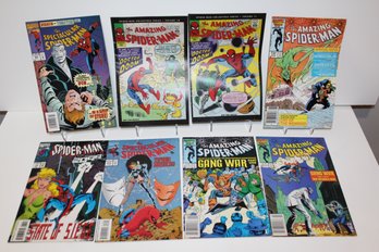 8 Nice Spider- Man Comics Amazing Spider-man #277,#284,#286- Spectacular Spider-man #205,#213, Spider-man 2099