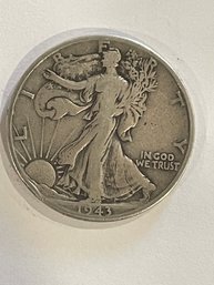 1943-D  Walking Liberty Silver Half Dollar