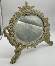 Vintage Cast Iron Table Mirror