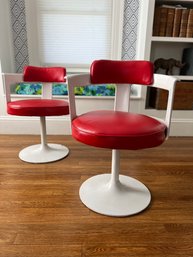 Pair Of Daystrom Swivel Tulip Chairs -