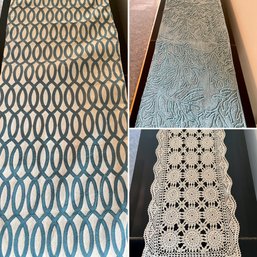 Aqua & Cream Table Runners