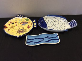 A Group Of  Entertaining  Ceramic Dishes