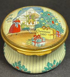 1980 Christmas Battersea Enamel Parch Box