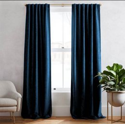 Two West Elm Luster Velvet Panels