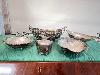 5 Pc Silver Plate Lot