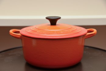 Le Creuset Signature Enameled Cast Iron Dutch Oven In Flame 18 Qt.