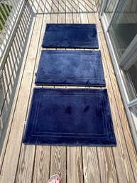 Navy Blue Math Or Kitchen Or Bedroom Mats