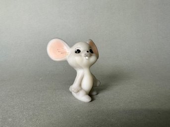 Vintage Fenton Frosted Glass Mouse