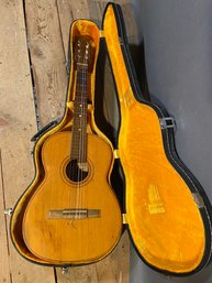 Vintage Giannini Guitar With Case Model#6 Serial#11583 Made In Brazil Musical Instument