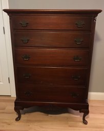 Stunning Chippendale Style Mahogany Tall Dresser