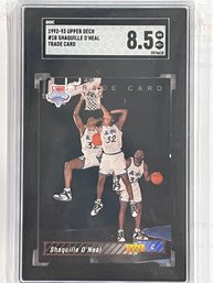 1992-93 Upper Deck Shaquille O'Neal Trade Card #1B    SGC 8.5