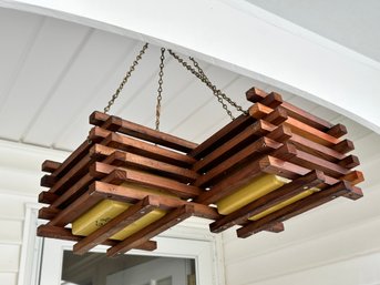 Unique Wooden Hanging Plant Holder