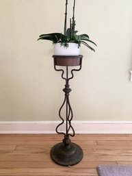 Petite Vintage Brass & Copper Plant Stand