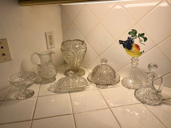 Pressed Glass Lot