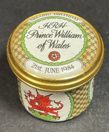 Prince William Of Wales Battersea Enamel Patch Box