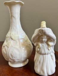 2 Unique Pieces Of Irish Belleek China