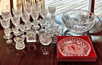 Collection Of Crystal Including Waterford, Tiffany And Riedel