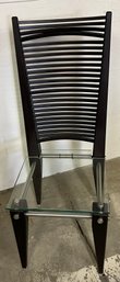 Designer Chair With Glass Seat