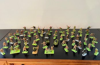 62 Toy Soldiers From Britains' Deetail And Lesney Products & Co. Matchbox 1971 - 1978, Made In England