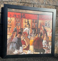 Cafe New York By Didier Lourenco Gallery Wrapped Canvas  Art