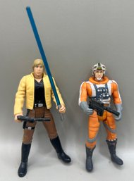 1995 Luke Skywalker X-Wing Pilot & 1997 Power Of The Force Ceremonial Luke Skywalker Figures