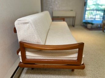 A Danish Modern Mid Century Teak Sofa