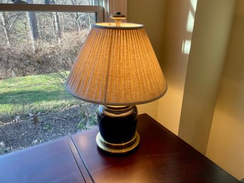 Black Metal & Brass Table Lamp