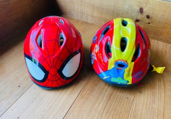 Elmo And Spiderman Kids  Helmets