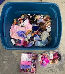 Tote Full Of Miscellaneous Barbie Items