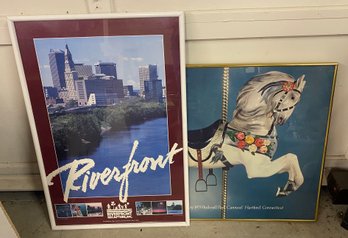Two Framed Posters