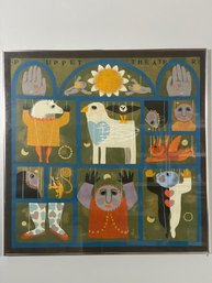 Listed Artist Carol Jablonsky Signed And Numbered Print -  'Puppet Theater'