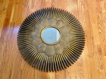 Large Gilt Sunburst Wall Mirror