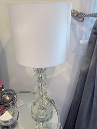 Glass Boudoir Table Lamp