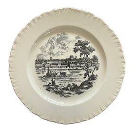 Vintage 1954 Wedgwood 'Saint Louis Riverfront' Porcelain Plate