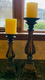 Pair Ceramic Candlesticks