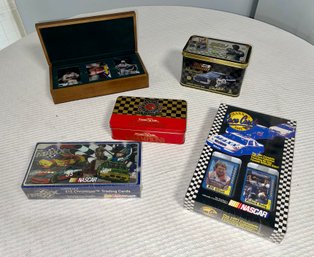 Various NASCAR Collectible Cards (Some Limited Edition) And Matchbooks Set