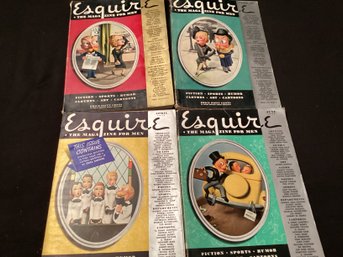 Esquire The Magazine For Men  Four Issues 1938 & 1940