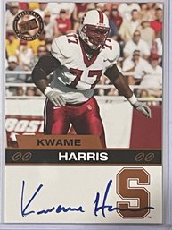 2003 Press Pass Authentics Kwame Harris Autographed Card