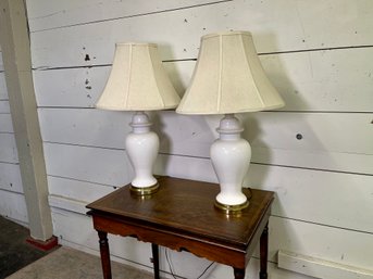 A Beautiful Pair Of Lamps