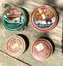 Advertising Lot 4- Mink Oil, Leather Cream And Water Proofing