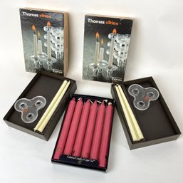 Mid Century Thomas Trio Candleholders In Box