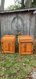Pair Of Pine Cabinets