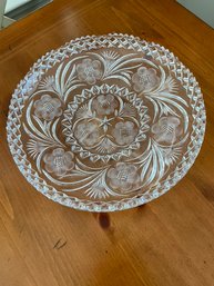 Cut Glass, With Wheel Cut Crystal Bowl