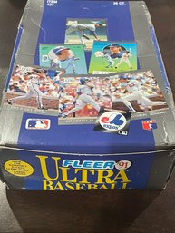 1991 Fleer Ultra Baseball Card Wax Box